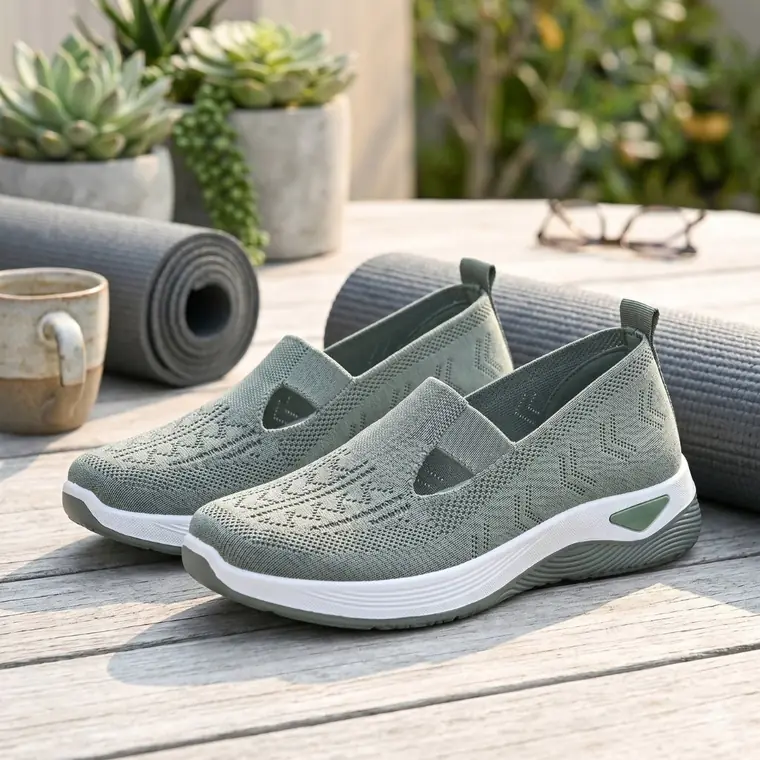 Slip-on walking flats